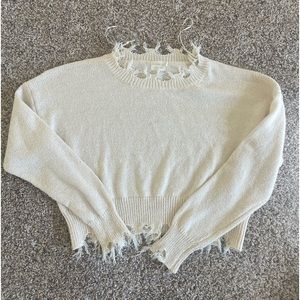 NWOT DRY GOODS CREAM SWEATER